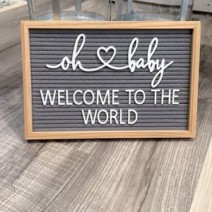 Hobby Lobby oh baby WELCOME TO THE WORLD - Baby's Room Decor!!